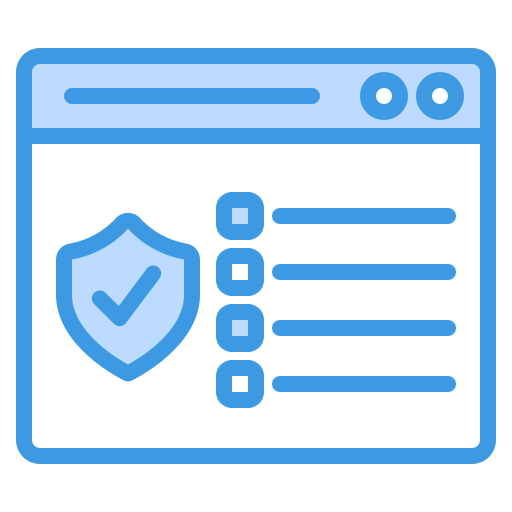sicurezza web Generic Blue icona