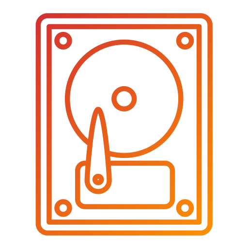 disco rigido Generic Gradient icona