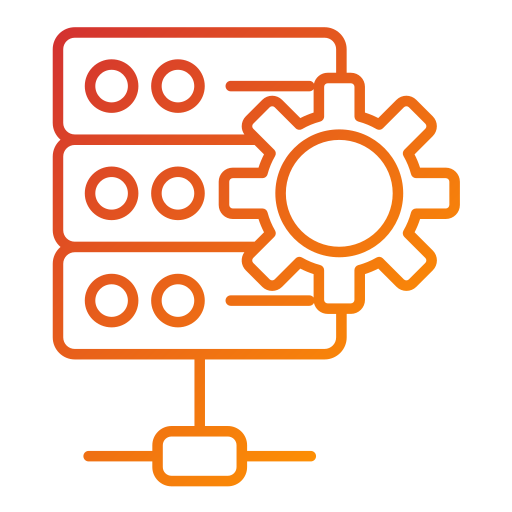 database management Generic Gradient icoon