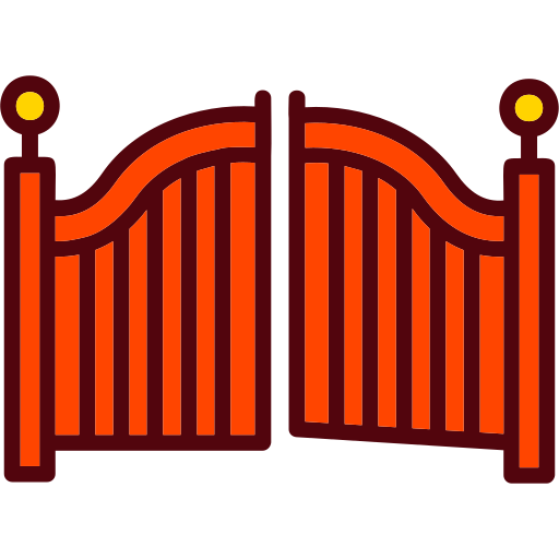 Gate Generic Outline Color icon