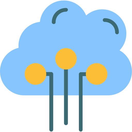 Cloud Computing Generic Blue icon