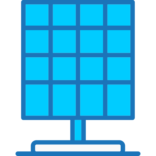 Solar panel Generic Blue icon