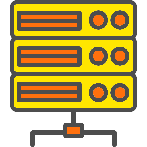 Server Generic Outline Color icon