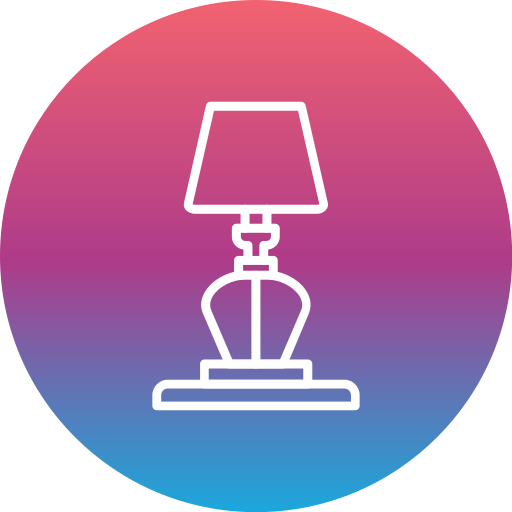 lampa stołowa Generic Flat Gradient ikona
