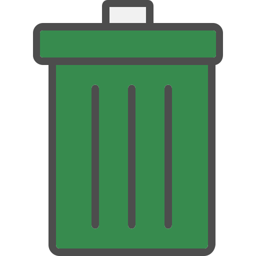 Trash Bin Generic Outline Color icon