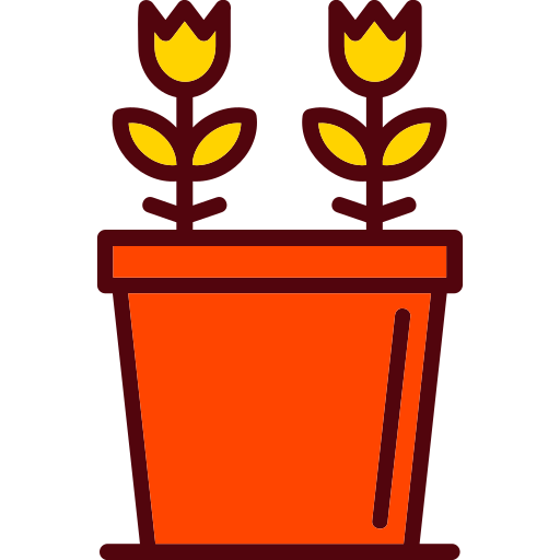 Plant Pot Generic Outline Color icon