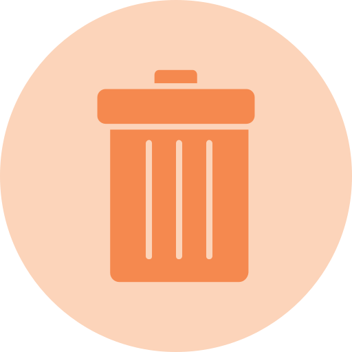 Trash Bin Generic Flat icon