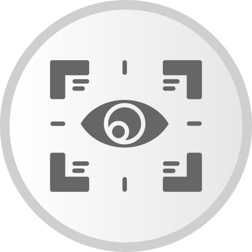 Eye scanner Generic Grey icon