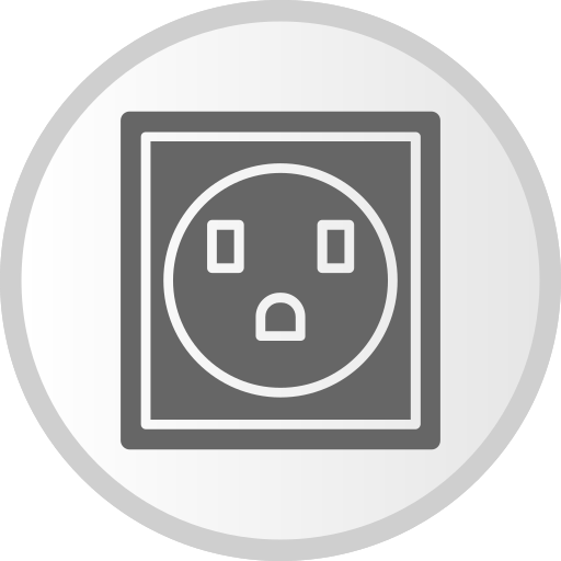 Wall socket Generic Grey icon