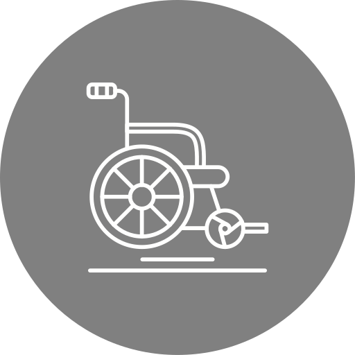 silla de ruedas Generic Flat icono