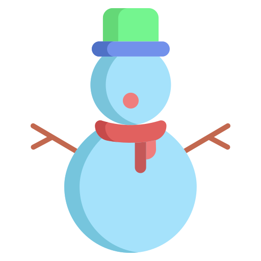 Снеговик Generic color fill иконка