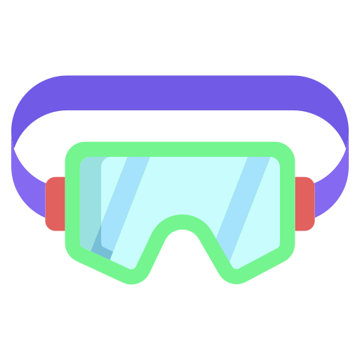gafas de esquí Generic color fill icono