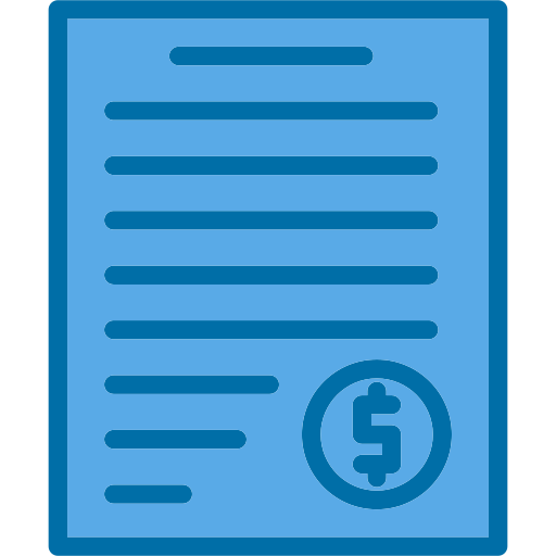 Счет-фактура Generic Blue иконка