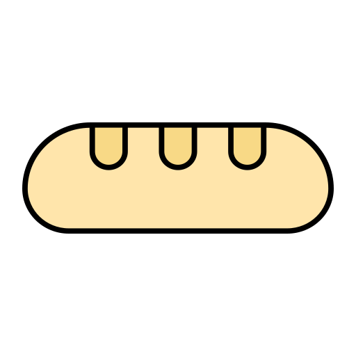 Хлеб Generic Thin Outline Color иконка