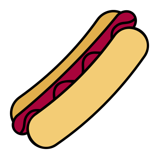 hot dog Generic Thin Outline Color icona