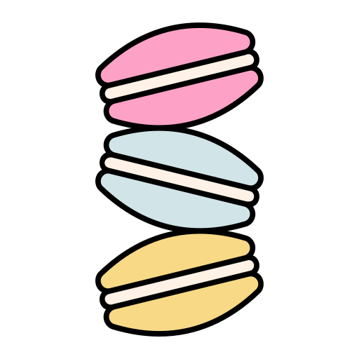 macaron Generic Thin Outline Color icona