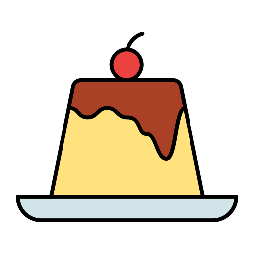 Pudding Generic Thin Outline Color icon