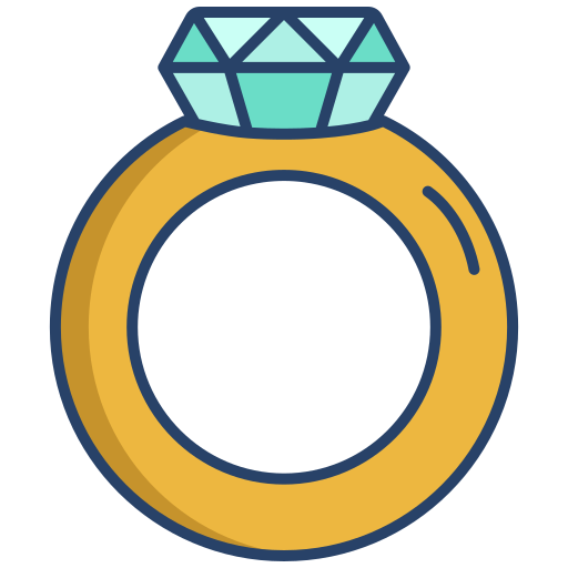 Diamond ring Generic color outline icon
