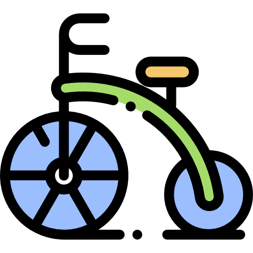 자전거 Detailed Rounded Lineal color icon