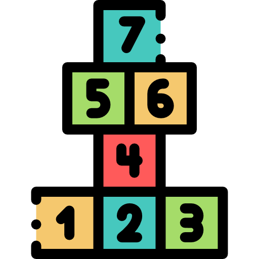 Number Detailed Rounded Lineal color icon