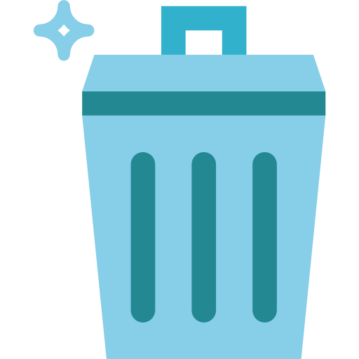 Trash Smalllikeart Flat icon