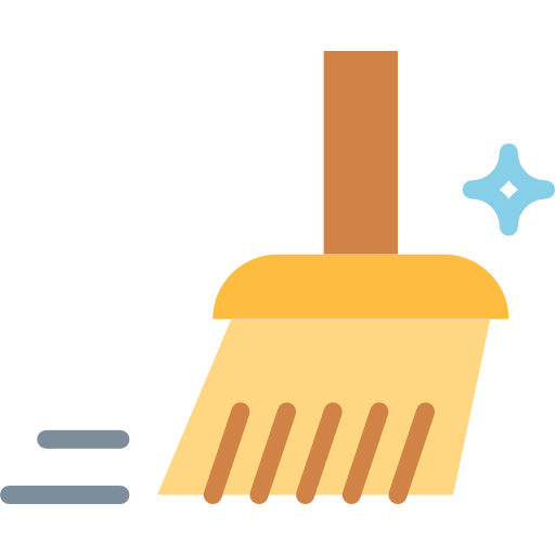 Broom Smalllikeart Flat icon