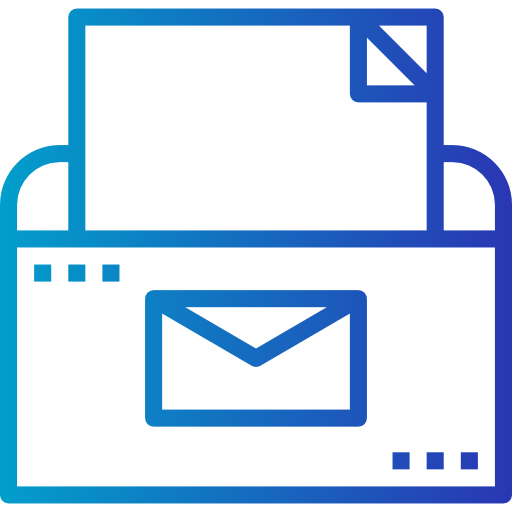 e-mail Smalllikeart Gradient icona