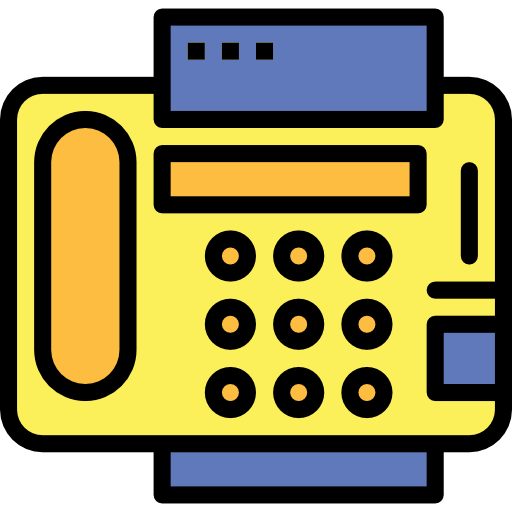 fax Smalllikeart Lineal Color icono