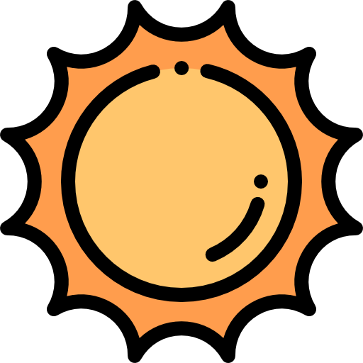 sonne Detailed Rounded Lineal color icon