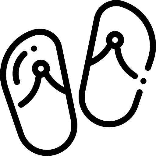 sandalias Detailed Rounded Lineal icono