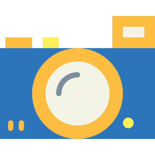 cámara fotográfica Smalllikeart Flat icono