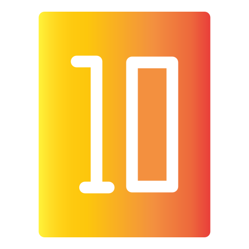 dieci Generic Flat Gradient icona