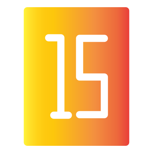 fünfzehn Generic Flat Gradient icon