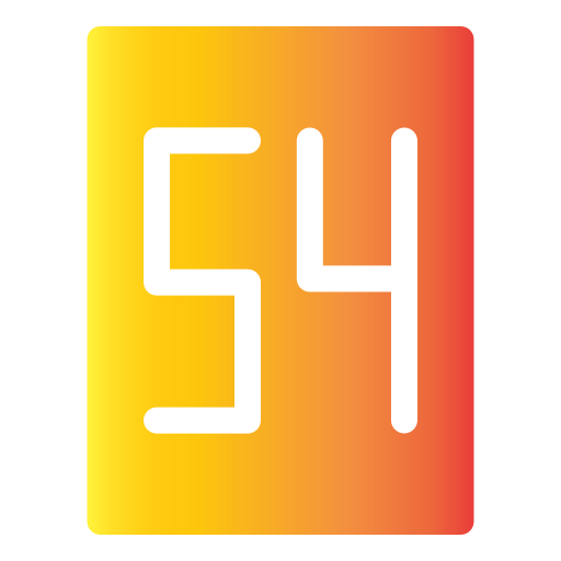 vierundfünfzig Generic Flat Gradient icon