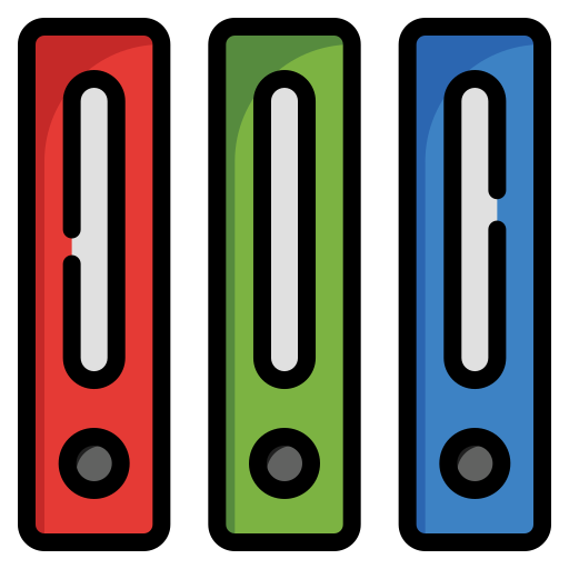 バインダー Generic Outline Color icon