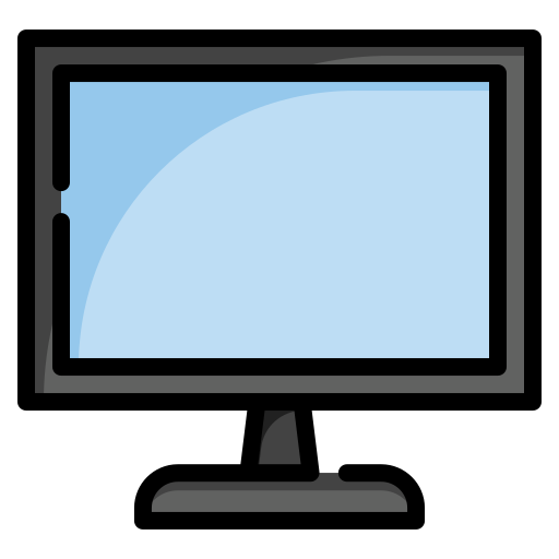 pantalla lcd Generic Outline Color icono