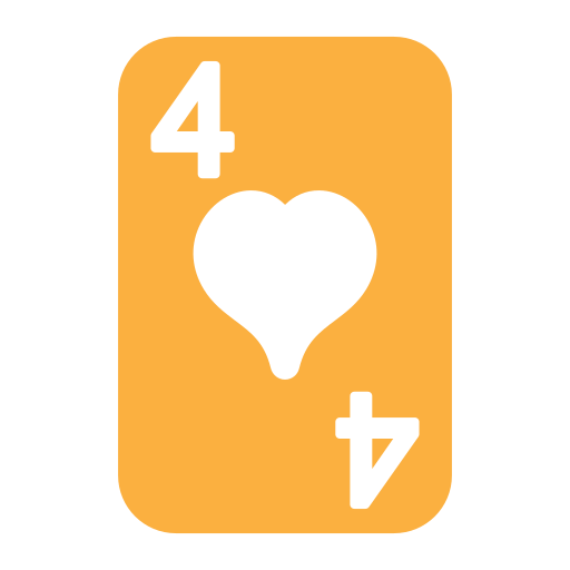 Four of hearts Generic Flat icon