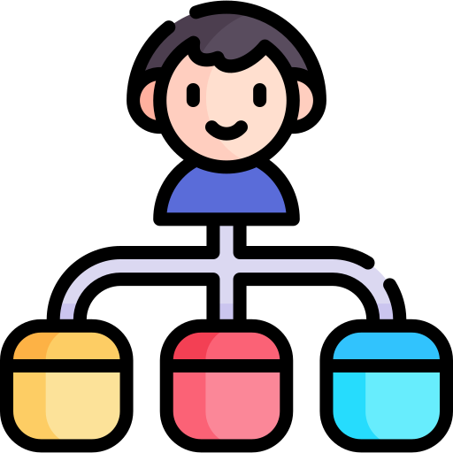 Hierarchy Kawaii Lineal color icon