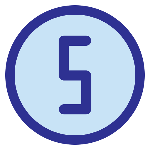 cinco Generic Blue icono