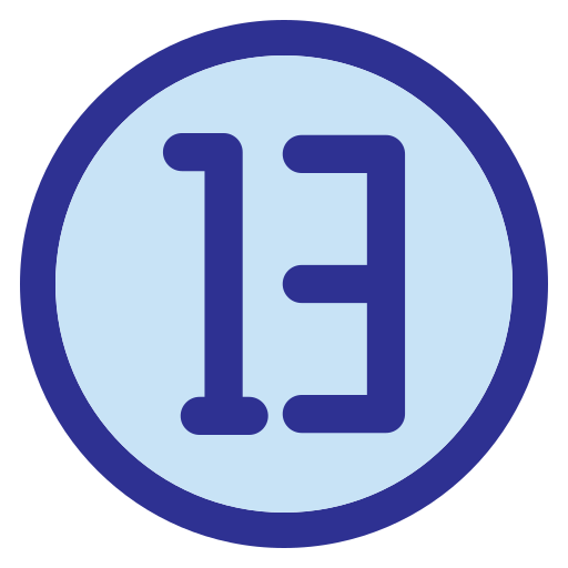 열셋 Generic Blue icon