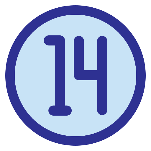 quatorze Generic Blue Icône