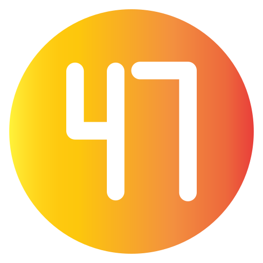 Forty seven Generic Flat Gradient icon