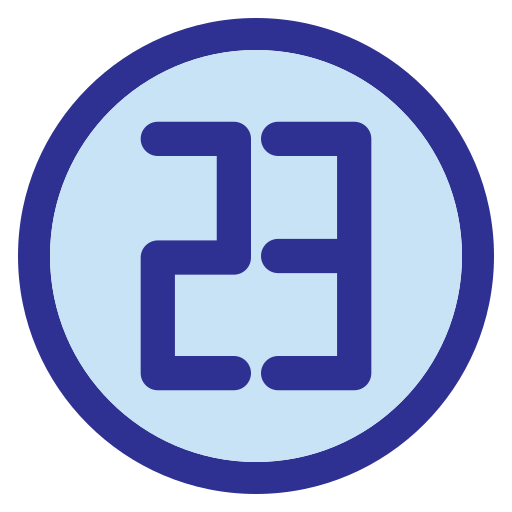 Двадцать три Generic Blue иконка