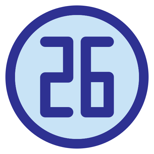 Двадцать шесть Generic Blue иконка