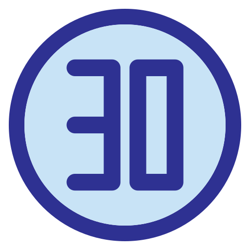 Thirty Generic Blue icon
