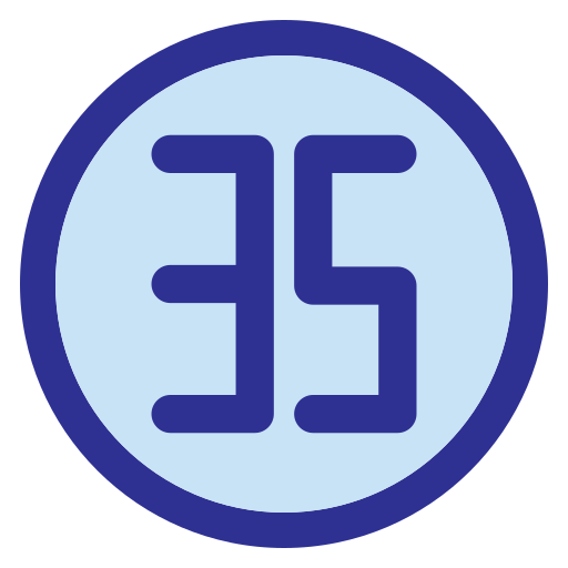 Тридцать пять Generic Blue иконка