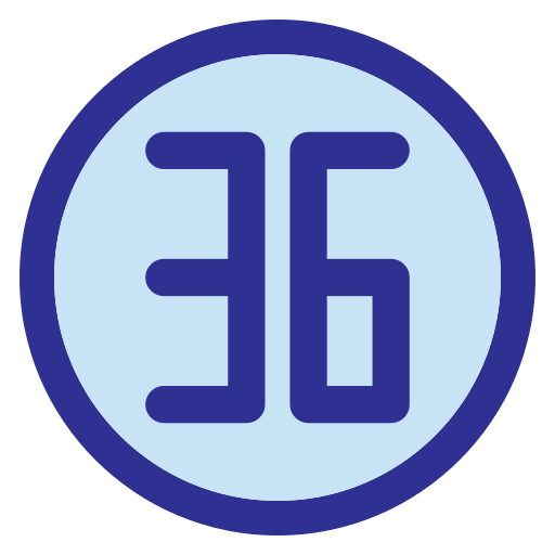Thirty six Generic Blue icon