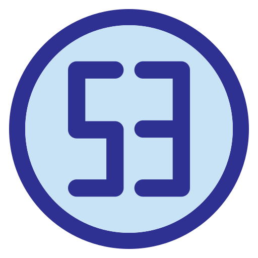 dreiundfünfzig Generic Blue icon