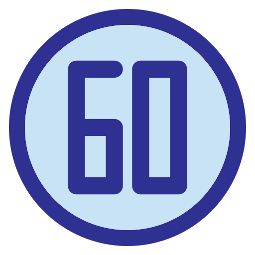 soixante Generic Blue Icône
