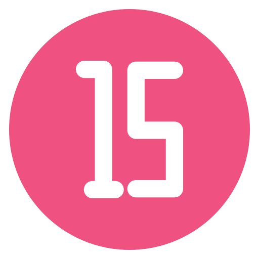 vijftien Generic Flat icoon